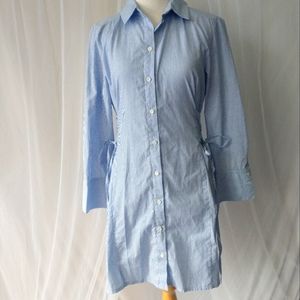 Topshop pinstripe shirtdress size 6